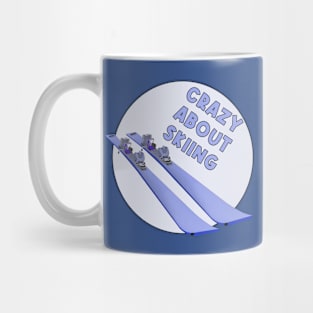 Crazy About Skiing Mug